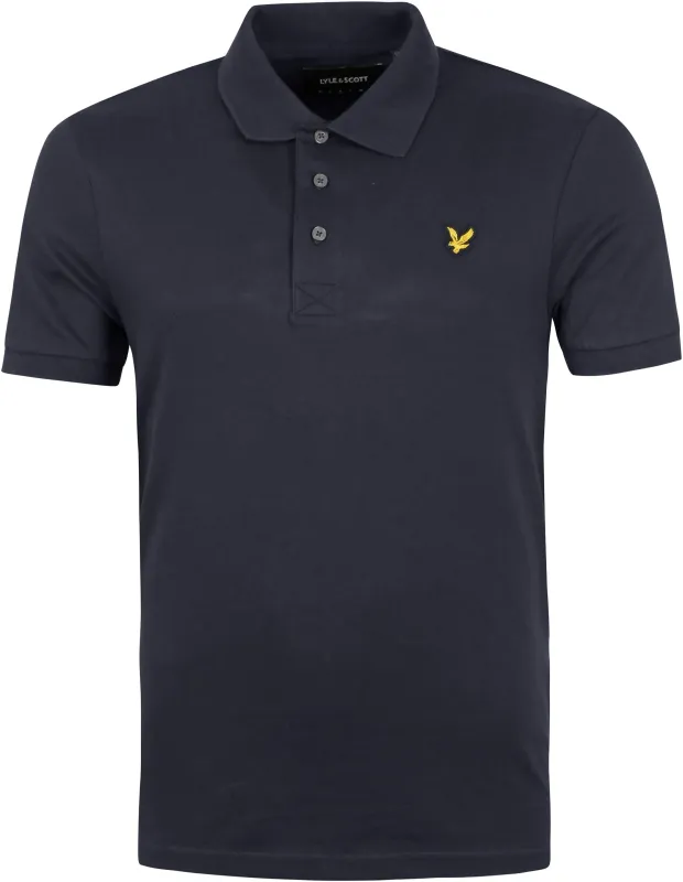 Lyle and Scott Polo Shirt Navy Blue Dark Blue maat L