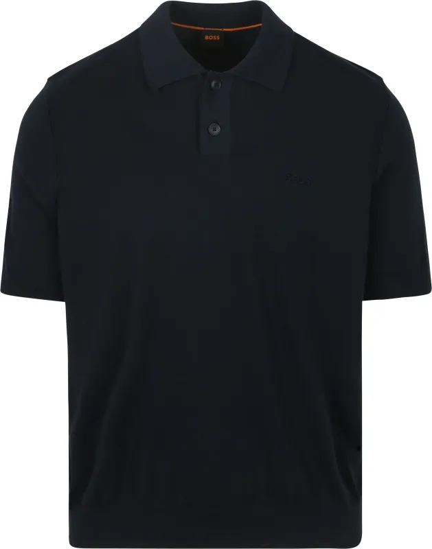 BOSS Asac Polo Shirt Navy Blue Dark Blue maat 3XL
