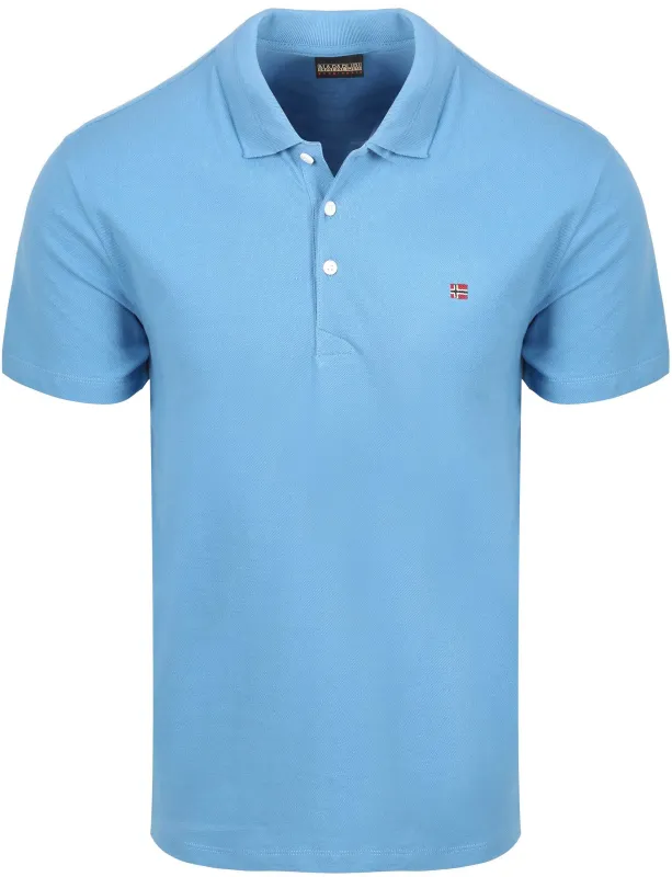 Napapijri Ealis Polo Shirt Mid Blue maat 3XL