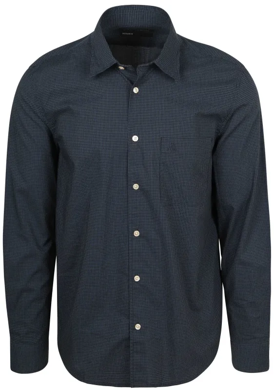Marc O'Polo Shirt Vichy Checks Dark Blue Dark Blue maat L