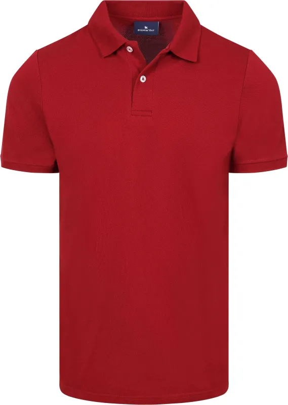 Steppin' Out Polo Piqué Bordeaux Burgundy maat 3XL