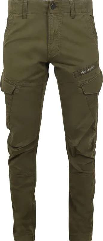 PME Legend Nordrop Cargo Trousers Olive Green Dark Green maat W 31