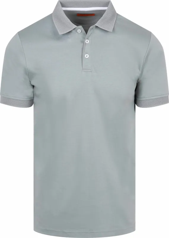 Suitable Boris Polo Shirt Cement Green maat 3XL