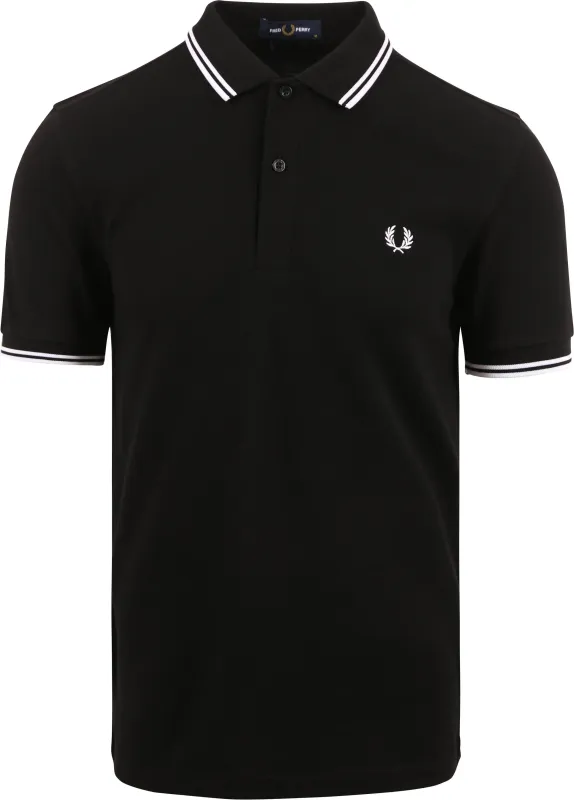 Fred Perry Polo Shirt 350 Black maat L
