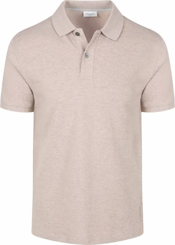 Profuomo Piqué Polo Shirt Beige maat L
