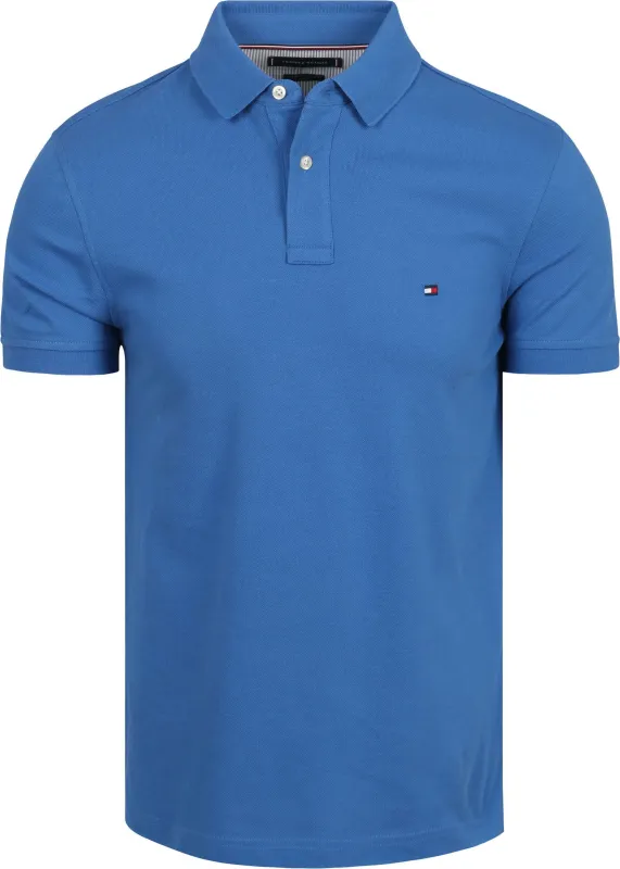 Tommy Hilfiger 1985 Polo Shirt Cobalt Blue Dark Blue maat L