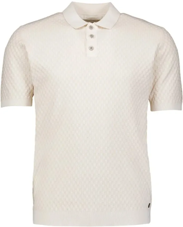 No Excess Knitted Polo Shirt Kit Off-White White maat 3XL
