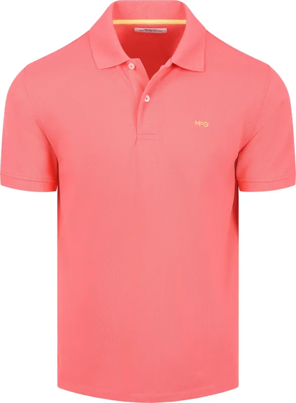 McGregor Piqué Polo Shirt Coral Pink maat L