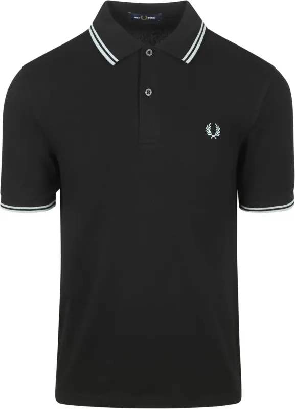 Fred Perry Polo Twin Tipped M3600 Black maat L