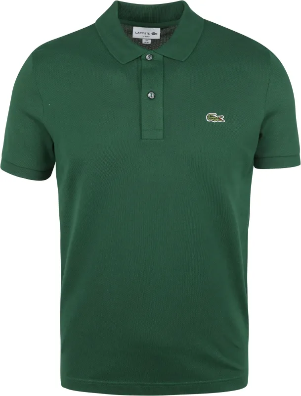 Lacoste Polo Shirt Pique Mid Green Dark Green maat 3XL