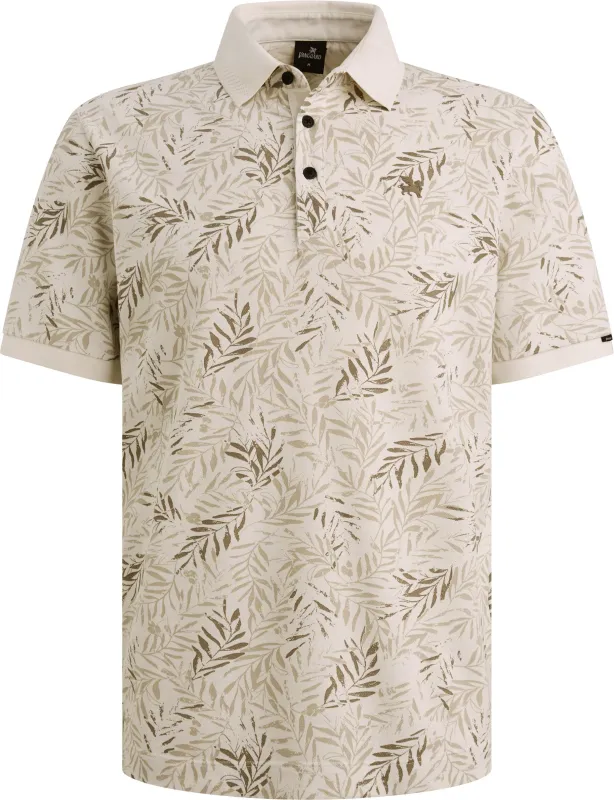 Vanguard Polo Shirt Print Ecru Off-White White maat L