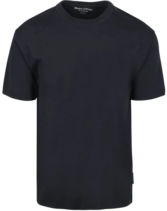 Marc O'Polo Heavy T-Shirt Navy Blue Dark Blue maat L