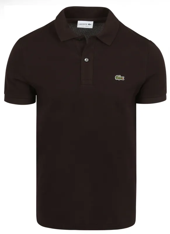 Lacoste Poloshirt Buffalo Brown maat L
