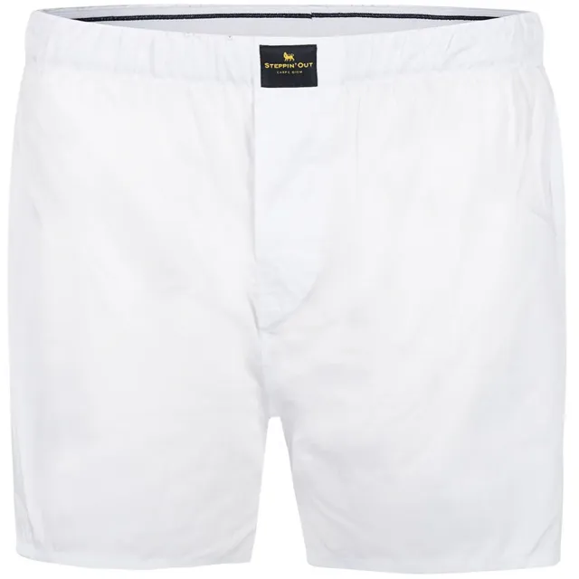 Steppin''Out Boxer Shorts – Oxford White maat L