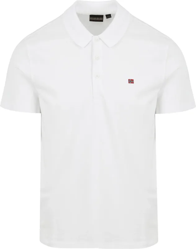 Napapijri Ealis Polo Shirt White maat L