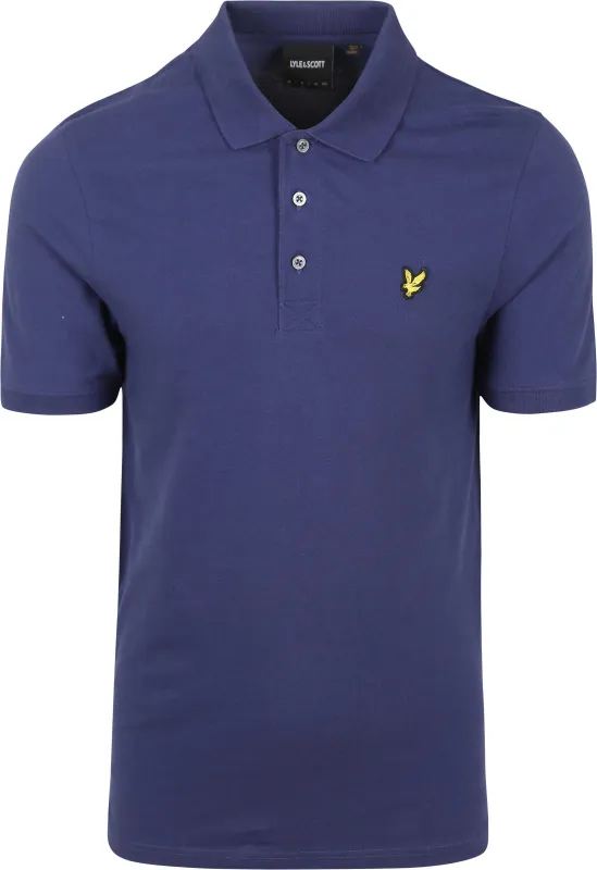 Lyle and Scott Polo Shirt Deep Indigo Blue Dark Blue maat M