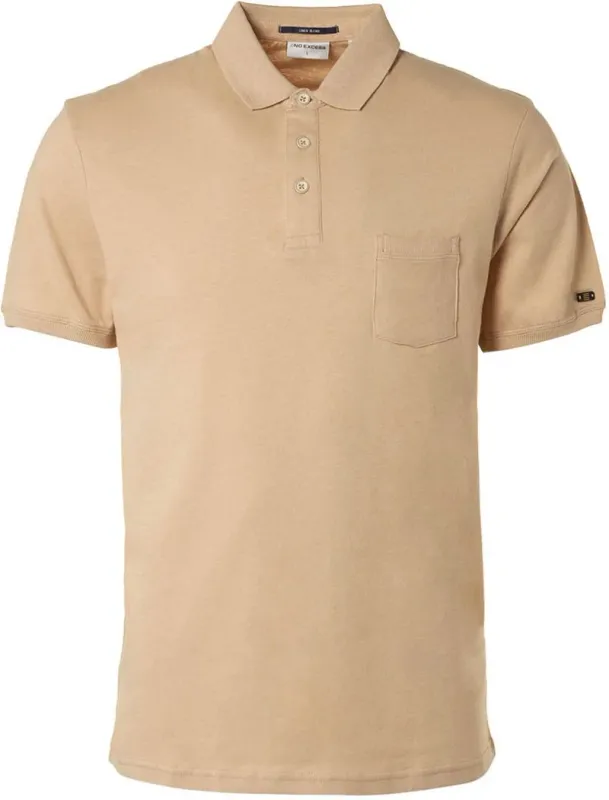 No Excess Polo Linen Beige maat M