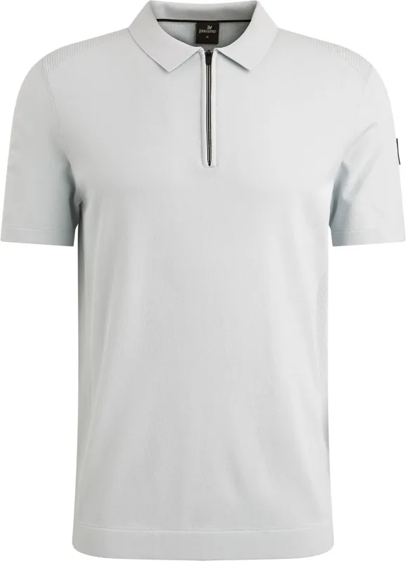 Vanguard Polo Shirt Half-Zip Light Light blue Blue maat 3XL
