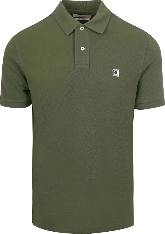King Essentials The Rene Polo Shirt Olive Green maat M