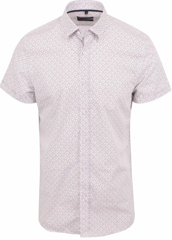 Suitable Short Sleeve Shirt Print Multicolour Beige maat L