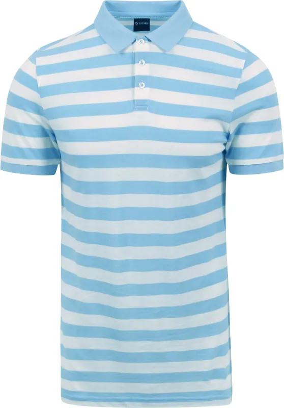 Suitable Balky Polo Shirt Light Light blue Blue maat L