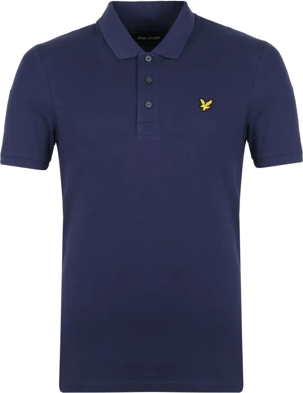 Lyle and Scott Dark Blue Polo Dark Blue maat L