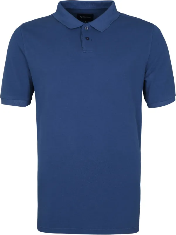 Suitable Respect Polo Shirt Pete Dark Blue Dark Blue maat XL