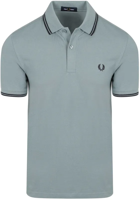 Fred Perry Polo Twin Tipped M3600 Z56 Blue maat L