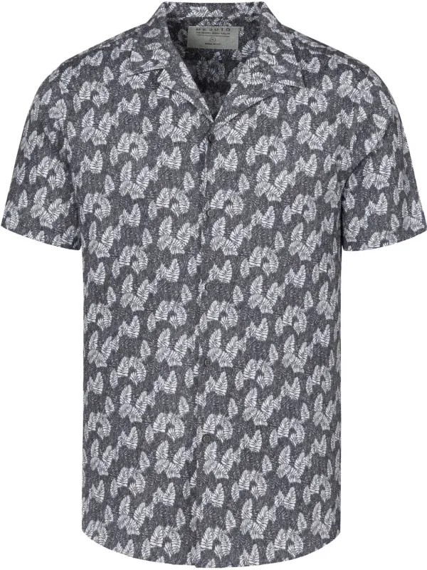 Desoto Short Sleeve Shirt Casual Lido Grey maat L
