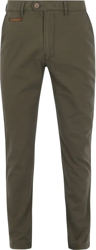 Gardeur Chino Benny 3 Olive Green maat 102