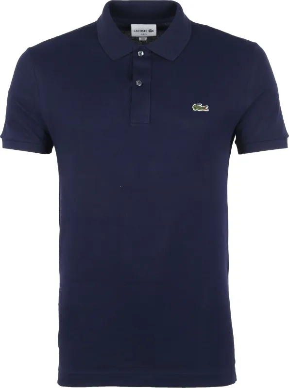 Lacoste Polo Shirt Pique Navy Blue Dark Blue maat 3XL