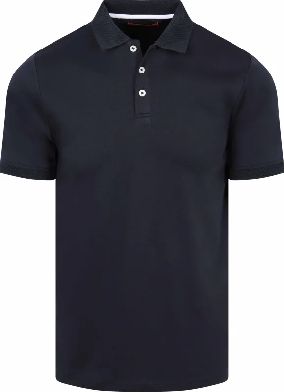Suitable Boris Polo Shirt Navy Blue Dark Blue maat 3XL