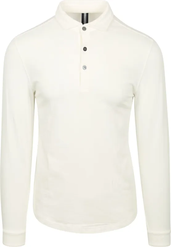 Profuomo Longsleeve Polo Off White maat L