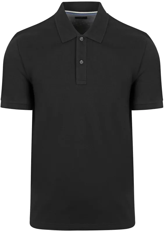 OLYMP Polo Shirt Piqué Black maat 3XL