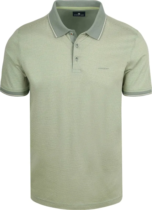 State of Art Polo Effectknit Green maat 3XL