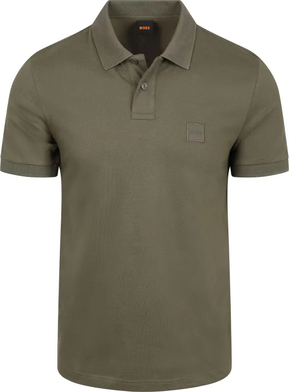BOSS Passenger Polo Shirt Dark Green Dark Green maat L