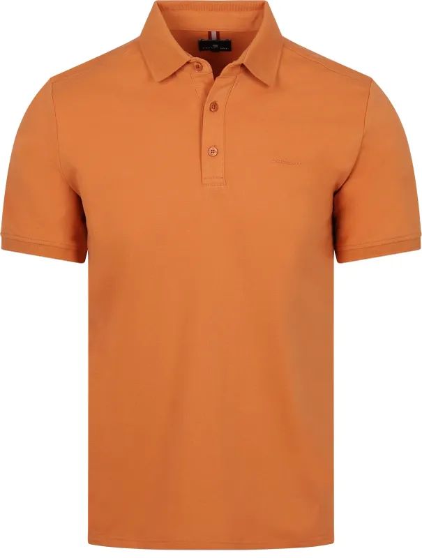 State of Art Polo Shirt Piqué Mango Orange maat L