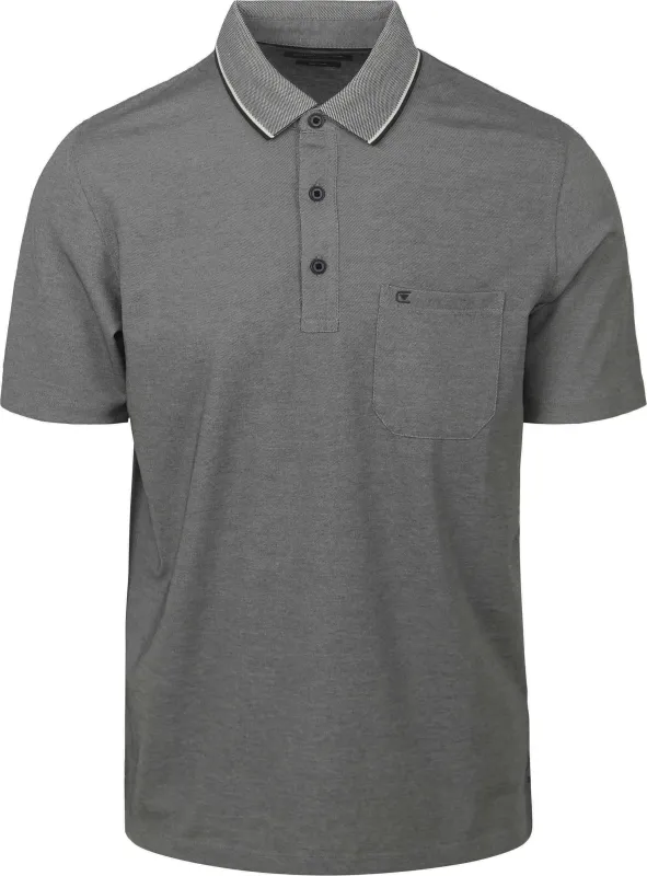 CASAMODA Polo Shirt Dark Dark Grey Grey maat 3XL