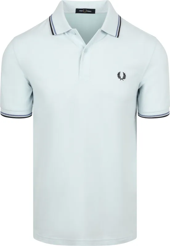 Fred Perry Polo Twin Tipped M3600 96A Light blue Blue maat L