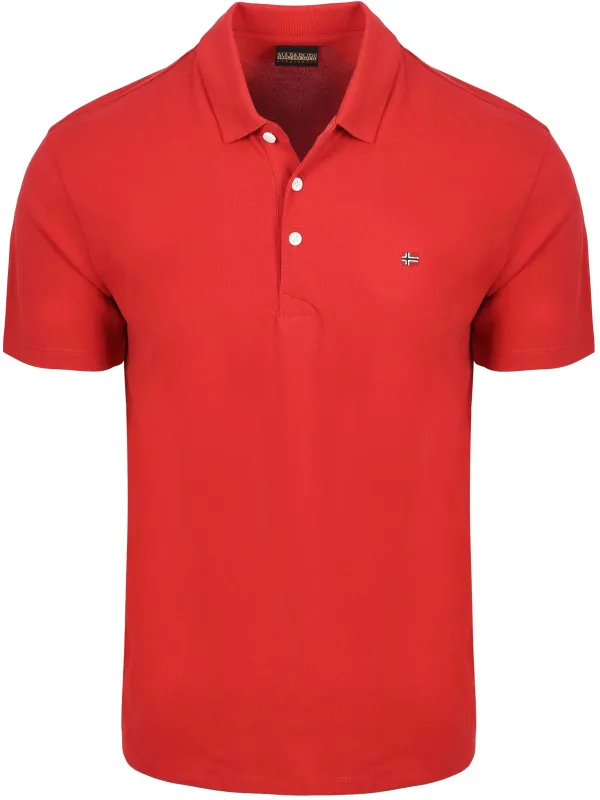 Napapijri Ealis Polo Shirt Red maat 3XL