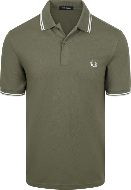 Fred Perry Polo Twin Tipped M3600 87B Green maat L