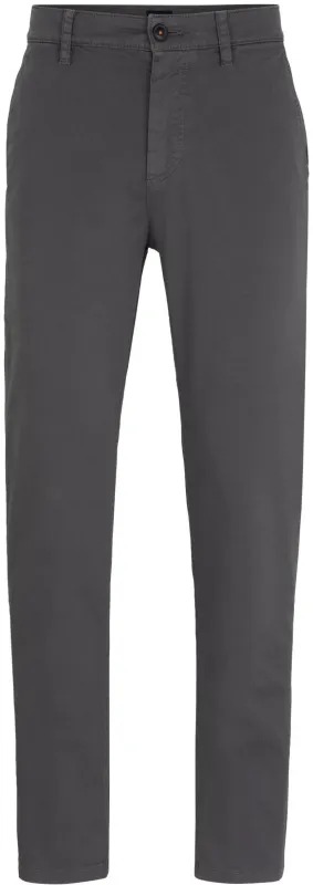 BOSS Satin Chino Anthracite Dark Grey Grey maat W 31