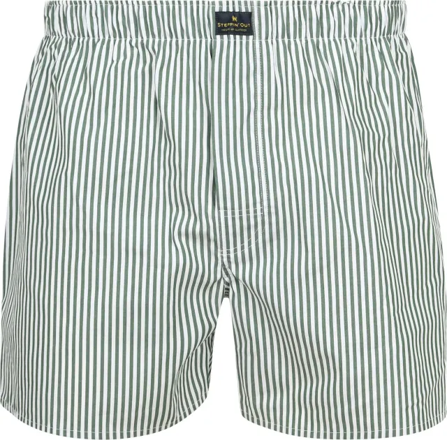 Steppin' Out Boxershort Stripe Green maat M
