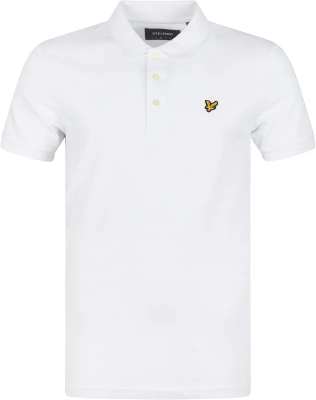 Lyle and Scott Polo White maat L