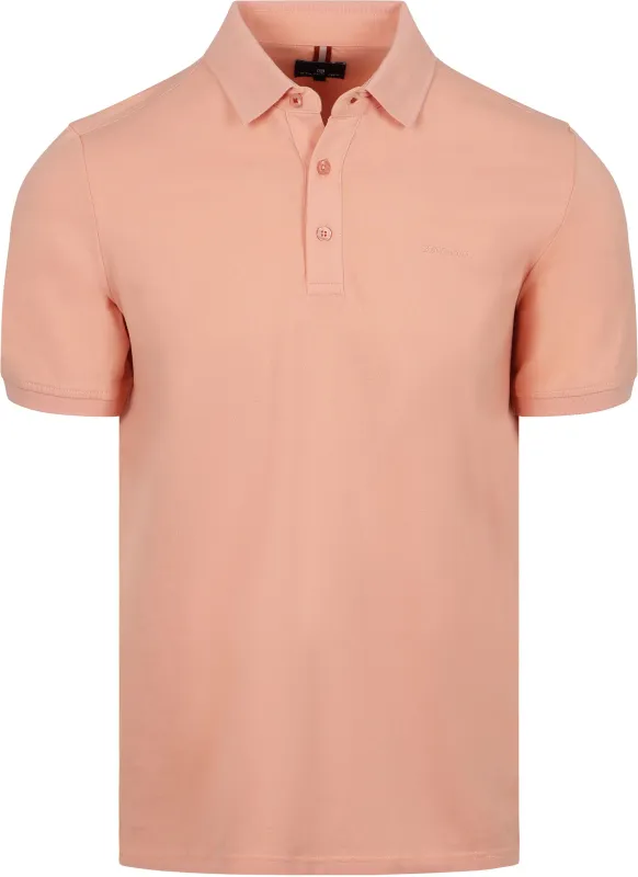 State of Art Poloshirt Piqué Coral Pink Orange maat 3XL