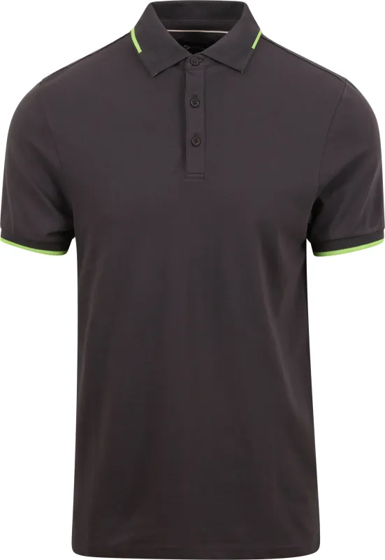 Suitable Fluo B Polo Shirt Anthracite Dark Grey Grey maat L