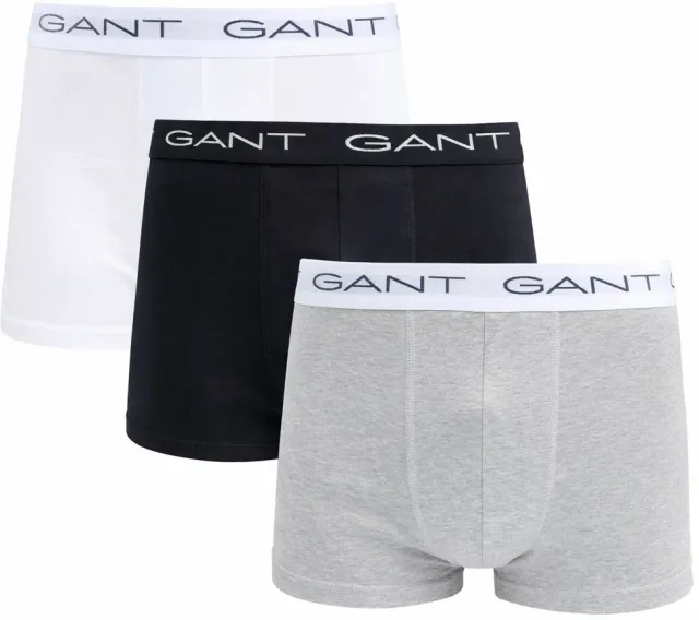Gant Boxers Trunk 3-Pack Black Grey White maat 3XL