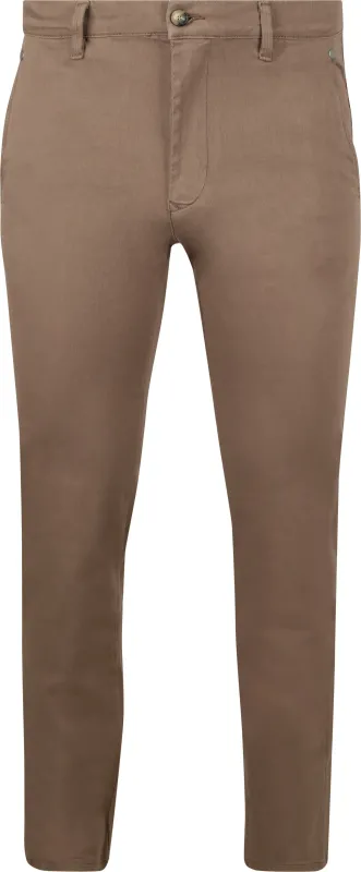 Suitable Chino Philo Flex Taupe Brown maat W 30