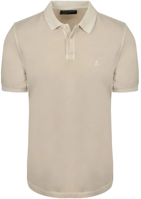 Marc O'Polo Polo Shirt Piqué Oat Beige maat 3XL