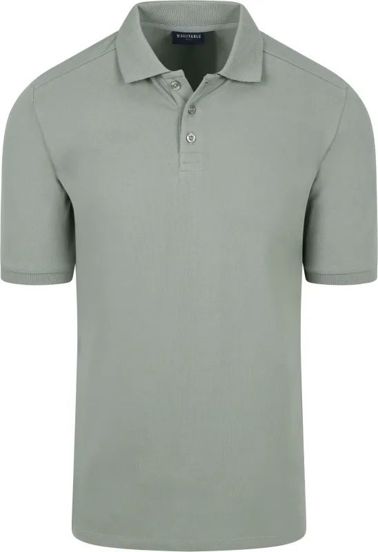 Suitable Respect Polo Shirt Tiger Green maat L